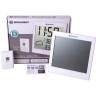 Метеостанция (настенные часы) BRESSER TemeoTrend JC LCD с радиоуправлением, белая 73268